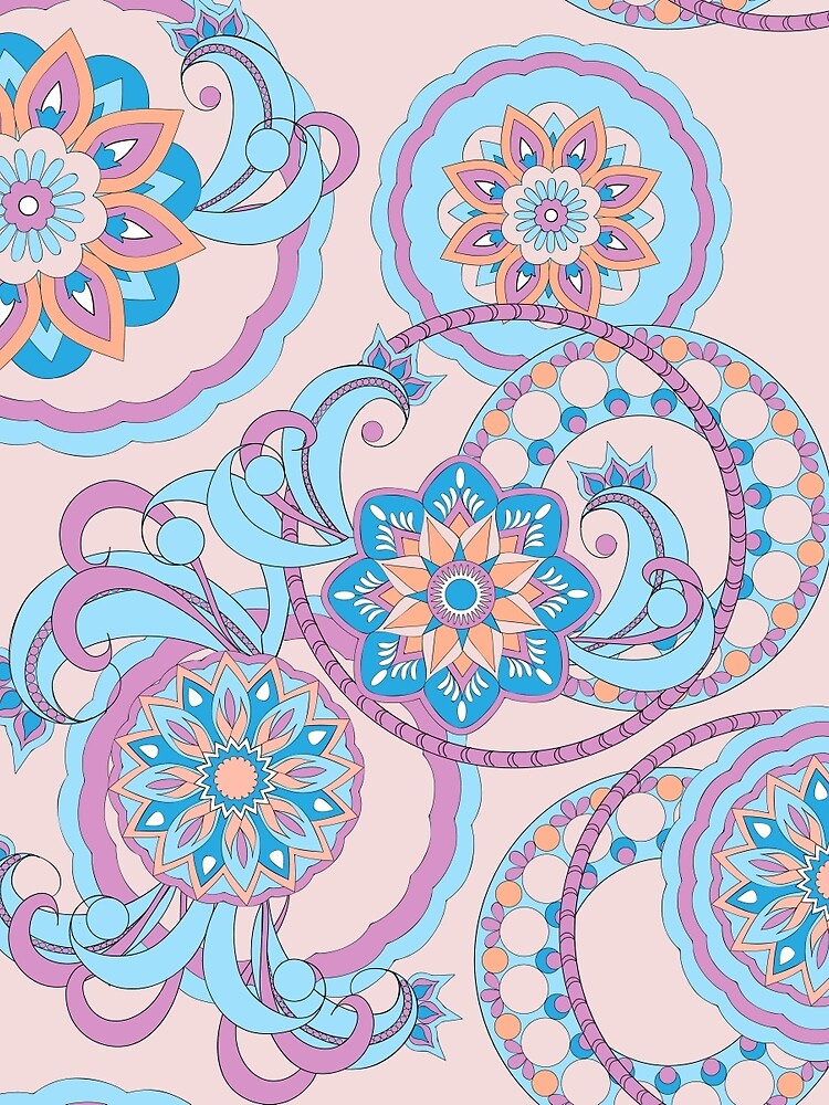 boho pattern with mandalas by AlinNova