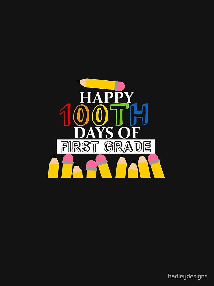 Happy 100th Day of First Grade Elementary Students 2 by hadleydesigns