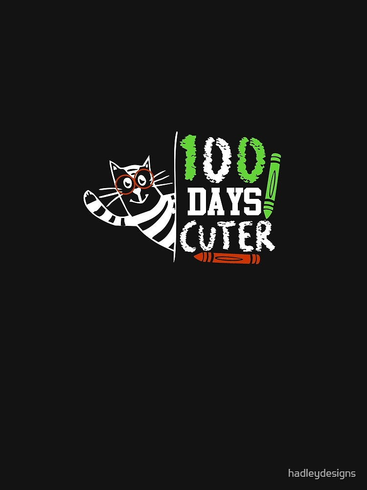 100 Days Cuter Elementary School Student Funny 2 by hadleydesigns