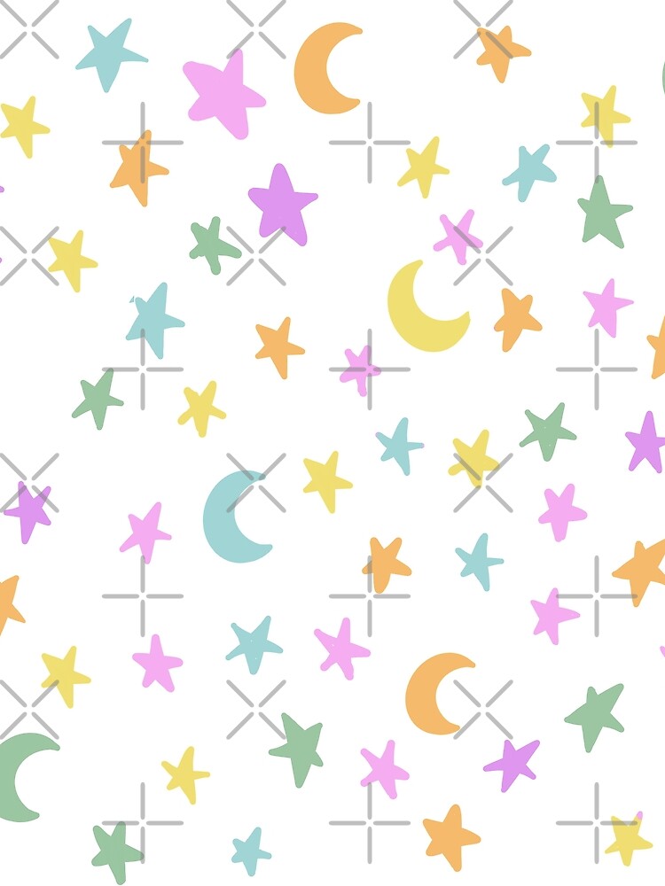 Pastel stars and moon by katiesully99
