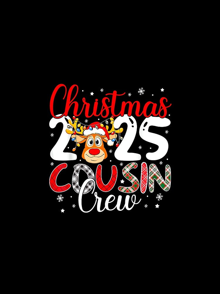 Christmas Cousin Crew 2025 Matching Family Xmas Pajamas by jillianhanna