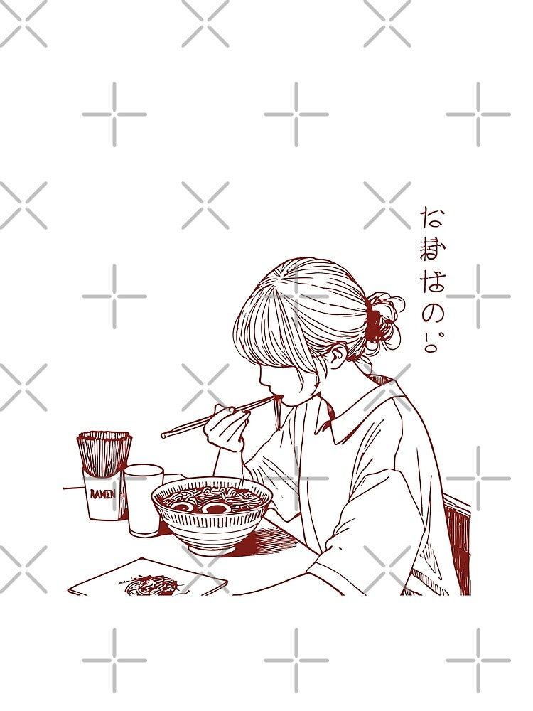 Japan Ramen Noodles Girls Streetwear Aesthetics by LuminOrb