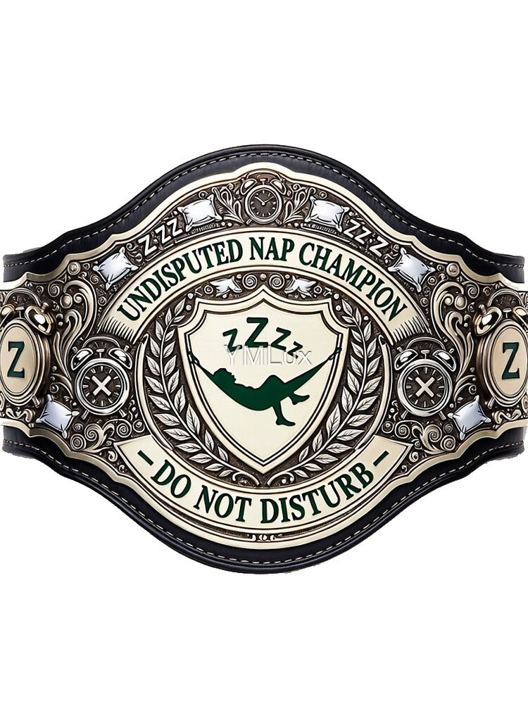 Nap Champion Belt T Shirt, Do Not Disturb Mug, Sarcastic Dad Gift by YMLux