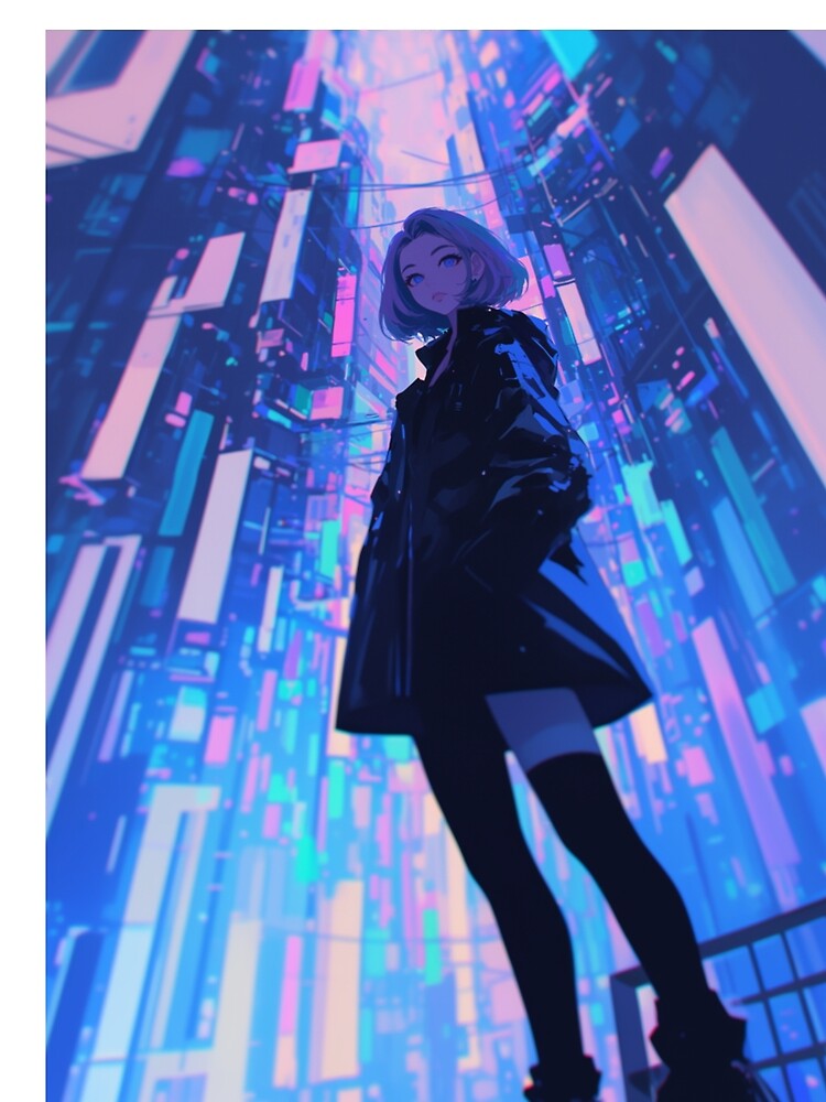 Neon Dreams: Cyberpunk Cityscape by KazyWeeb