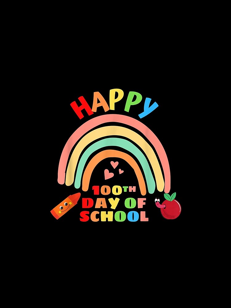 Happy 100 Days Of School Teacher Student Girl Boy by lucretia155
