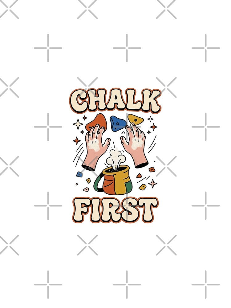 Chalk First Retro Bouldering Design by GoofyShopp