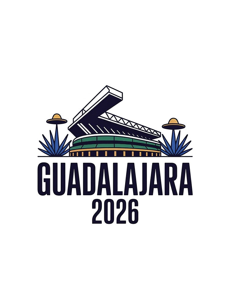 Guadalajara 2026  Mexico Football Soccer Souvenir T-Shirt V18 by DarylWelsh2024