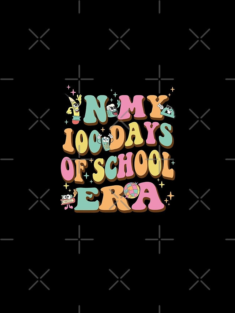 In My 100 Days of School Era Retro Groovy 100 Day Of School by wtfbba