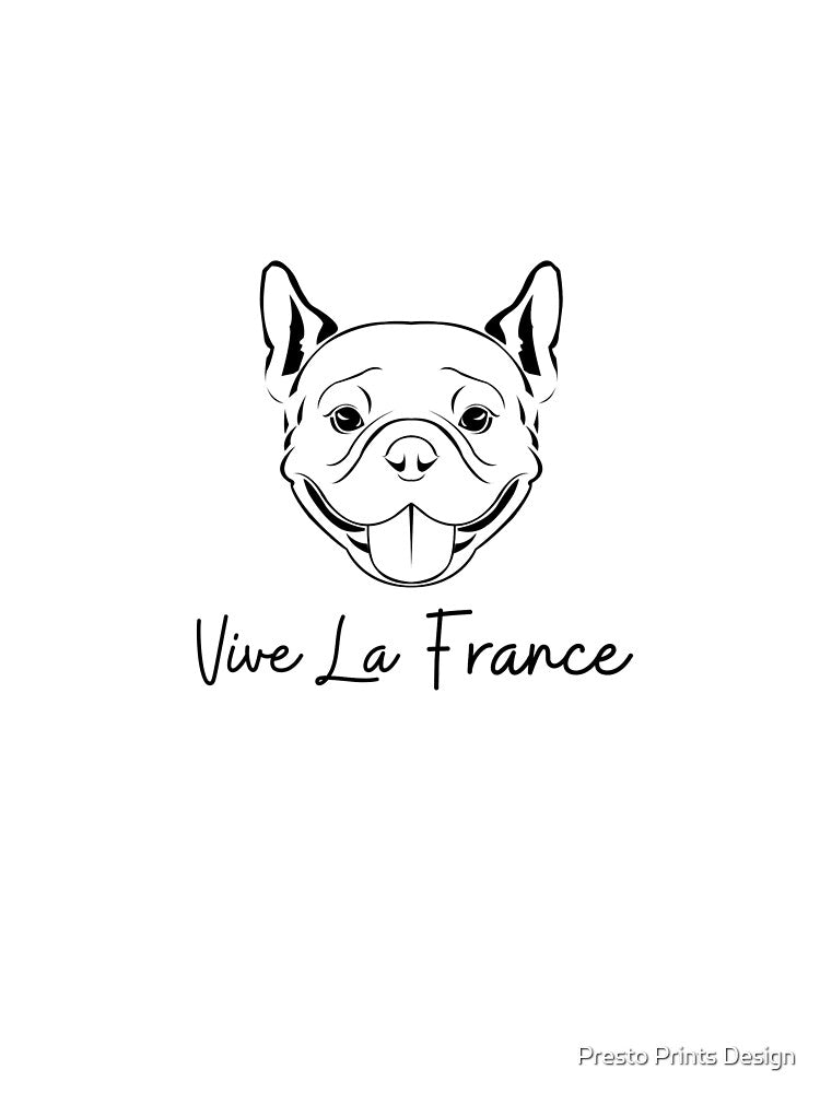 Vive La France French Bulldog | French Bulldog Shirt | French Bulldog Gift by Presto Prints Design