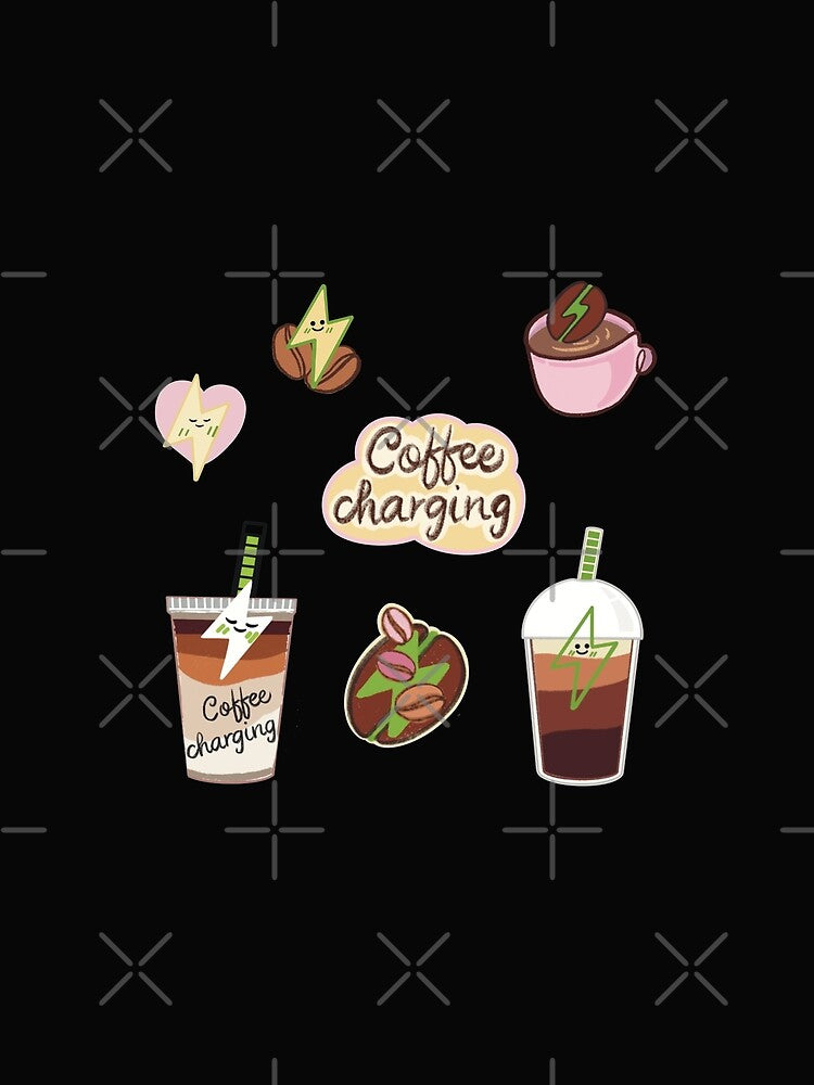 Dad fuel Coffee,Coffee charging sticker pack by Yunipop