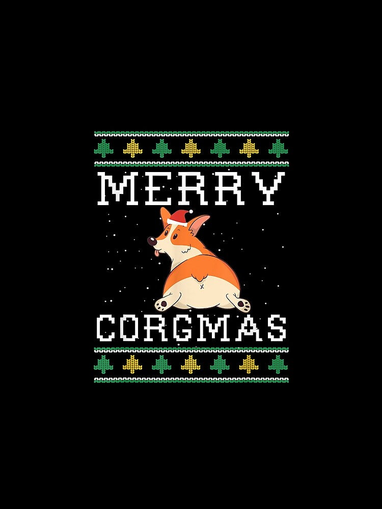 Corgi Butt Merry Corgmas Santa Dog Ugly Christmas Costume by maudean