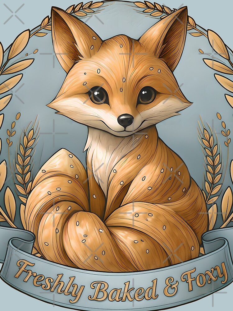 Croissant Fox – Cute animal meets French pastry by Engl