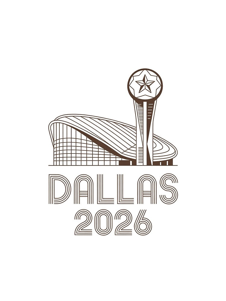 Dallas 2026 Texas Soccer Souvenir T-Shirt V12 by DarylWelsh2024