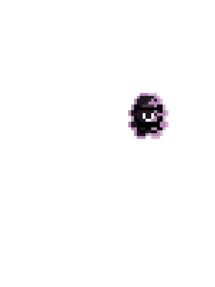 Red Standing (Ghost version) - Gameboy Character - Retro pixel art by ItsRetro90s