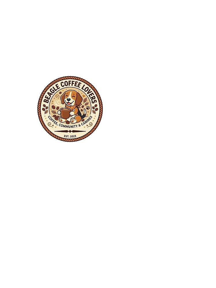Beagle Coffee Lovers Club Retro Cafe Dog by PictoVibe