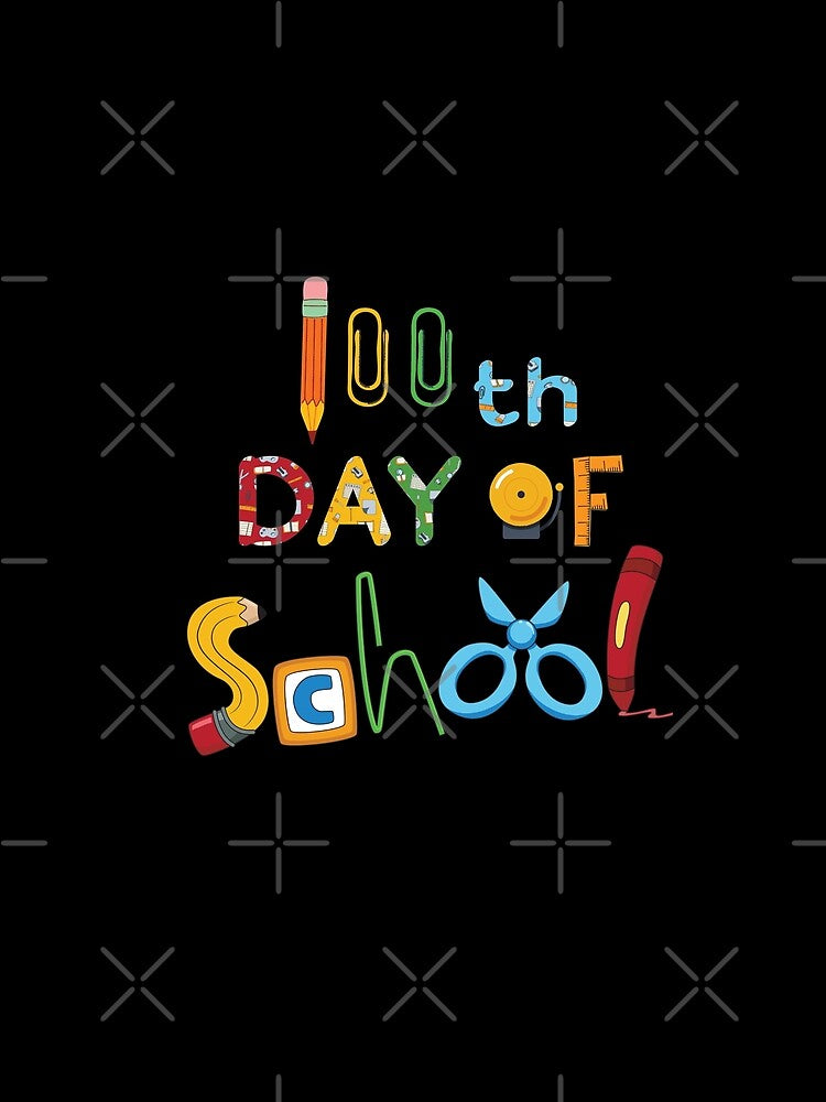 Happy 100th Day of School For Kids Teacher Student Gift by StarByAsem