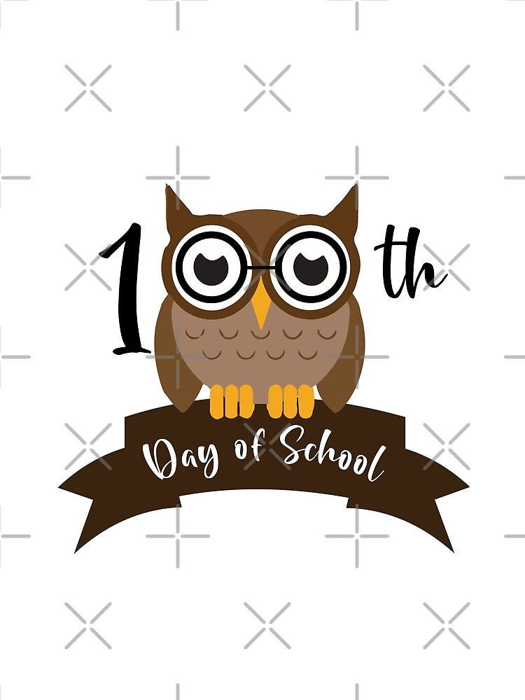 HAPPY 100 DAYS OF SCHOOL CUTE OWL by FLASHOP