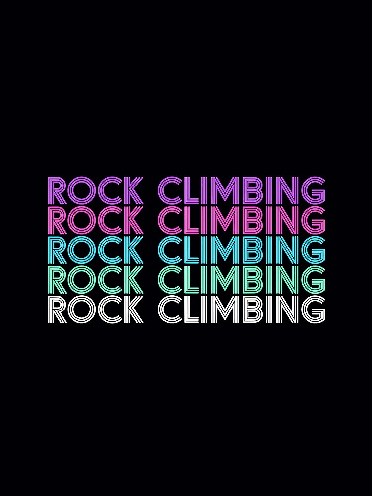 Retro Rock Climbing Her Or Girls Rock Climbing Climber Mountain Bouldering Funny by Jutisi