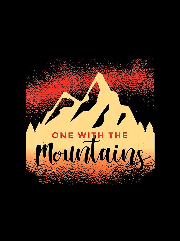 One With The Mountain Climbing Bouldering Free Climbing Retro by Jutisi
