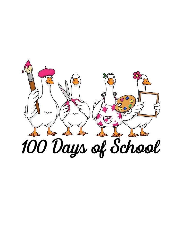 100 Days Of School Goose Teacher by KroghDs