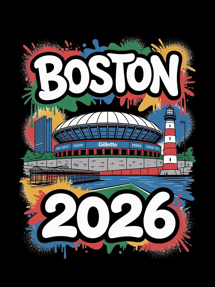 Boston 2026 New England Soccer Souvenir T-Shirt V2 by DarylWelsh2024
