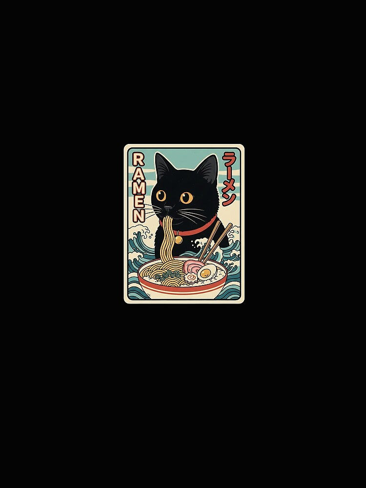 Ramen Noodles Cat Japan Y2K Kawaii Retro Cats Manga Anime by scottygrindz