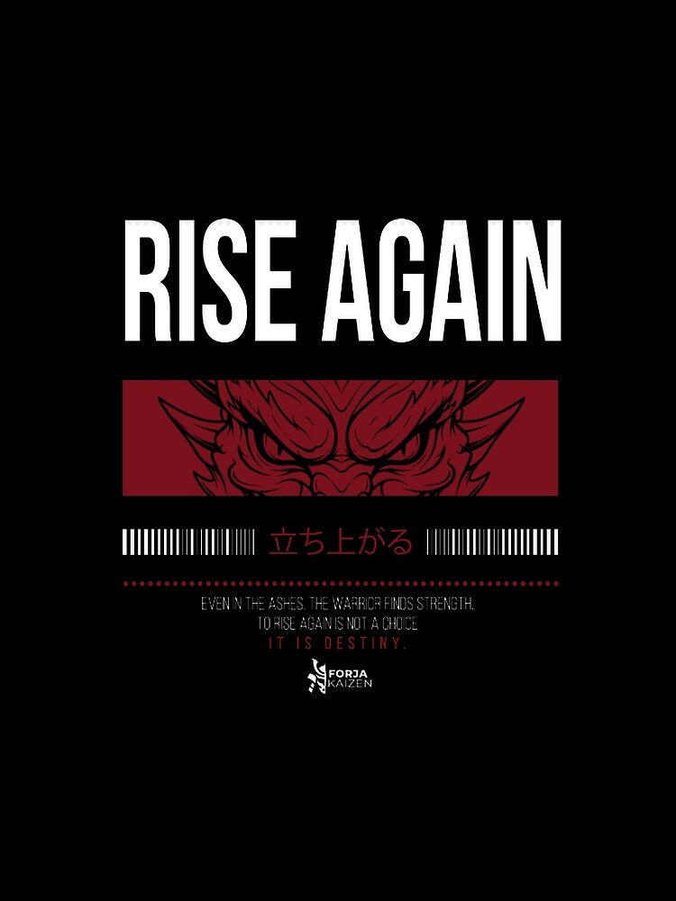 Rise Again – Anime Dragon Eye Design _ Power, Rebirth & Strength Apparel by ForjaKaizens