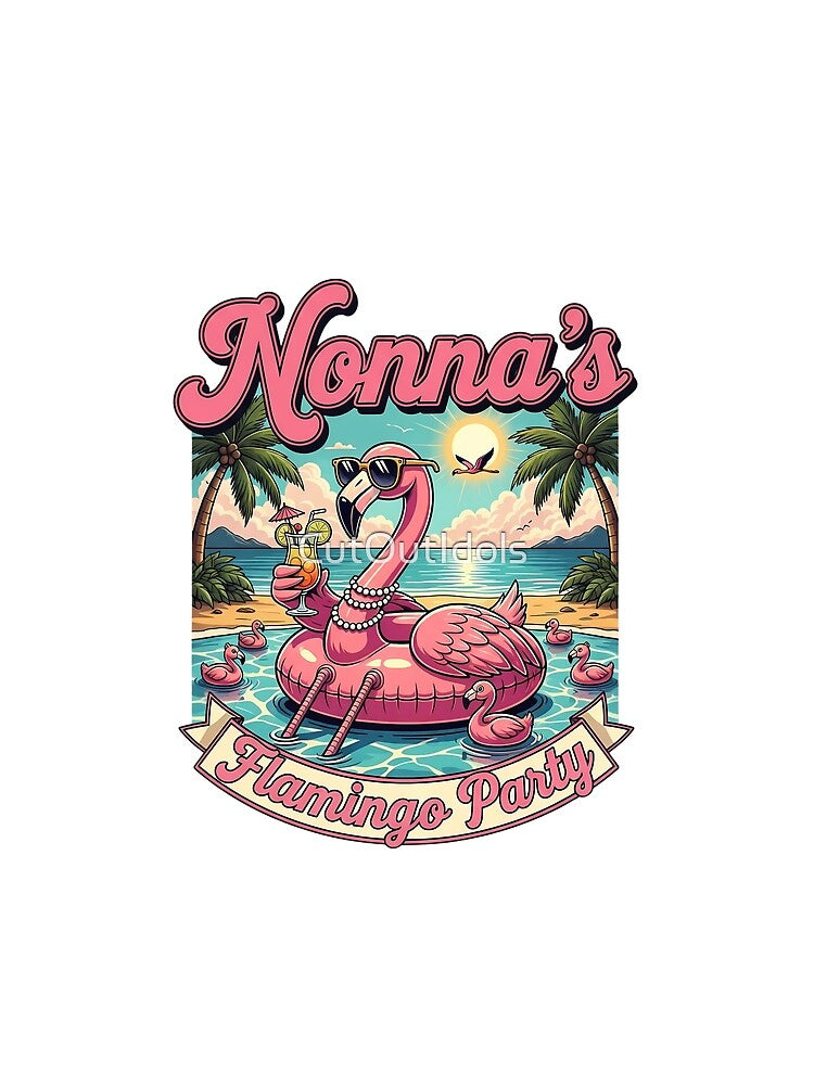Nonna's Flamingo Party Family Reunion Tropical Beach Vacation Matching by CutOutIdols
