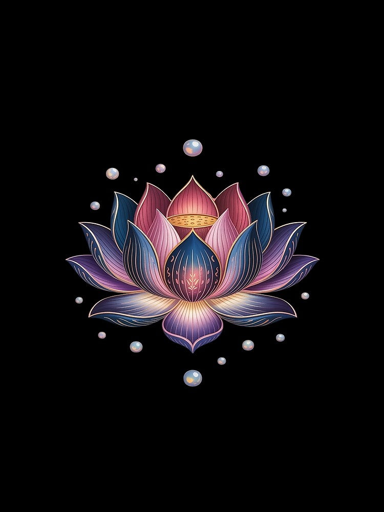 Lotus Flower Japanese Zen Buddhism Yoga by HORIZBoutique