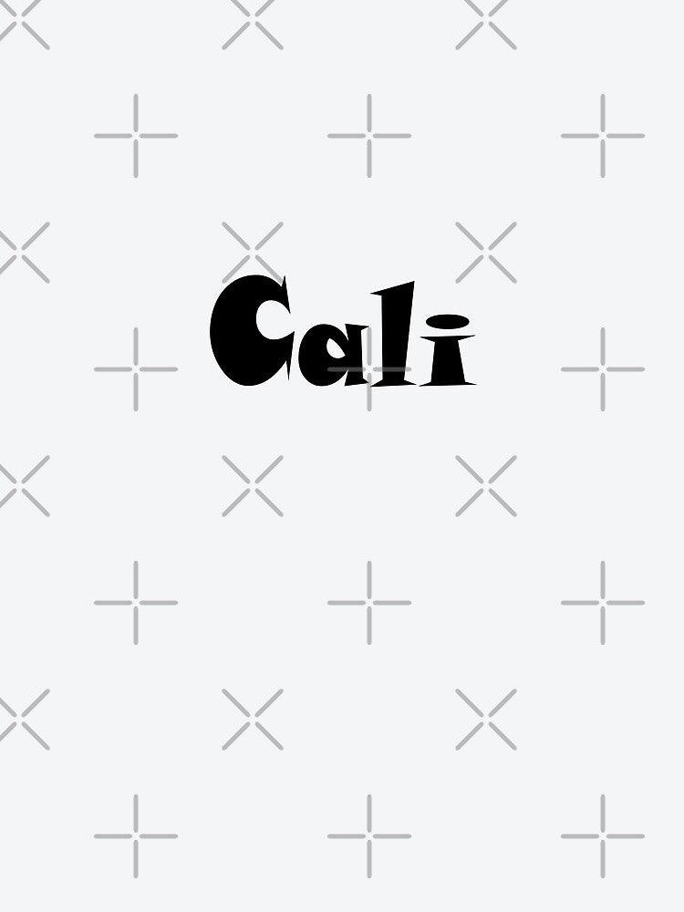 Cali Name Design - Cute Font, Minimalist, with Black Lettering :) by Myriel-Myriel
