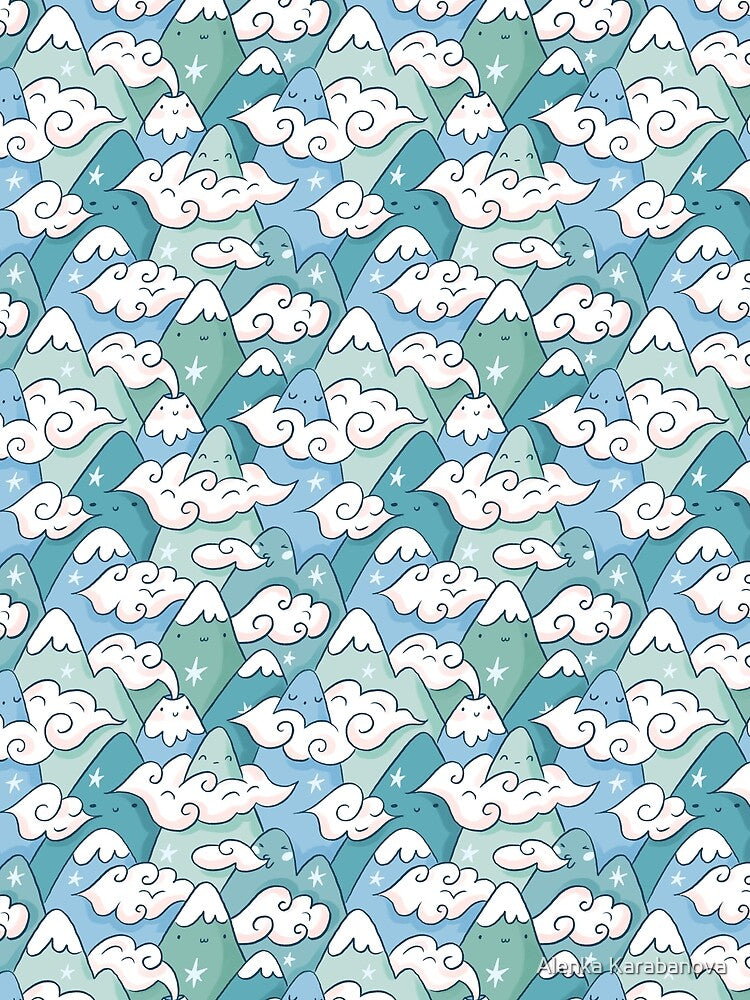 Cute landscape print by Alenka Karabanova