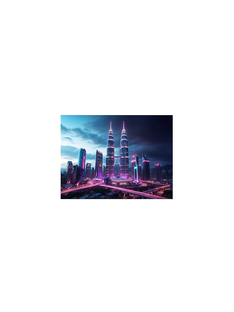 A neon city look by Anwarrosli