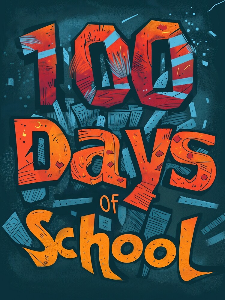 100 Days Of School Design by sheprint