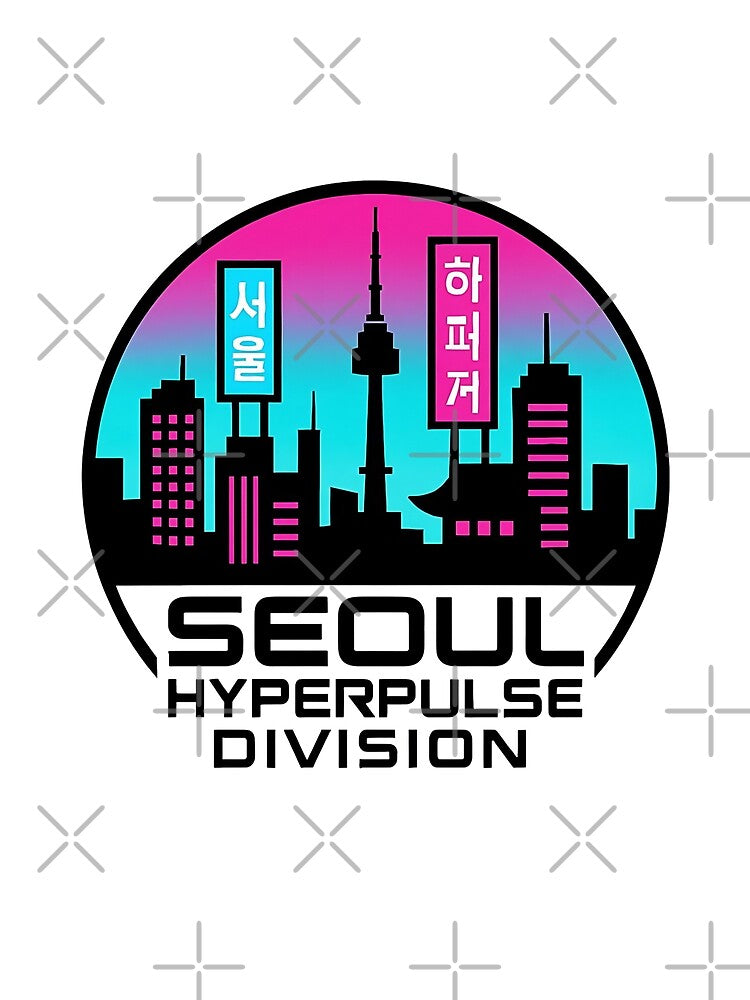 Seoul Hyperpulse Division – Neon Cyber City Electronic Design by |TRSSHOP|