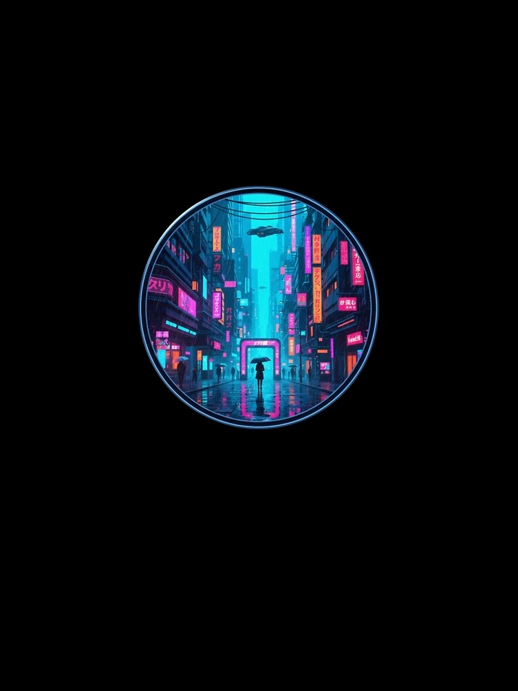 Cyberpunk City – Neon Night Street Scene by Dogandesighn