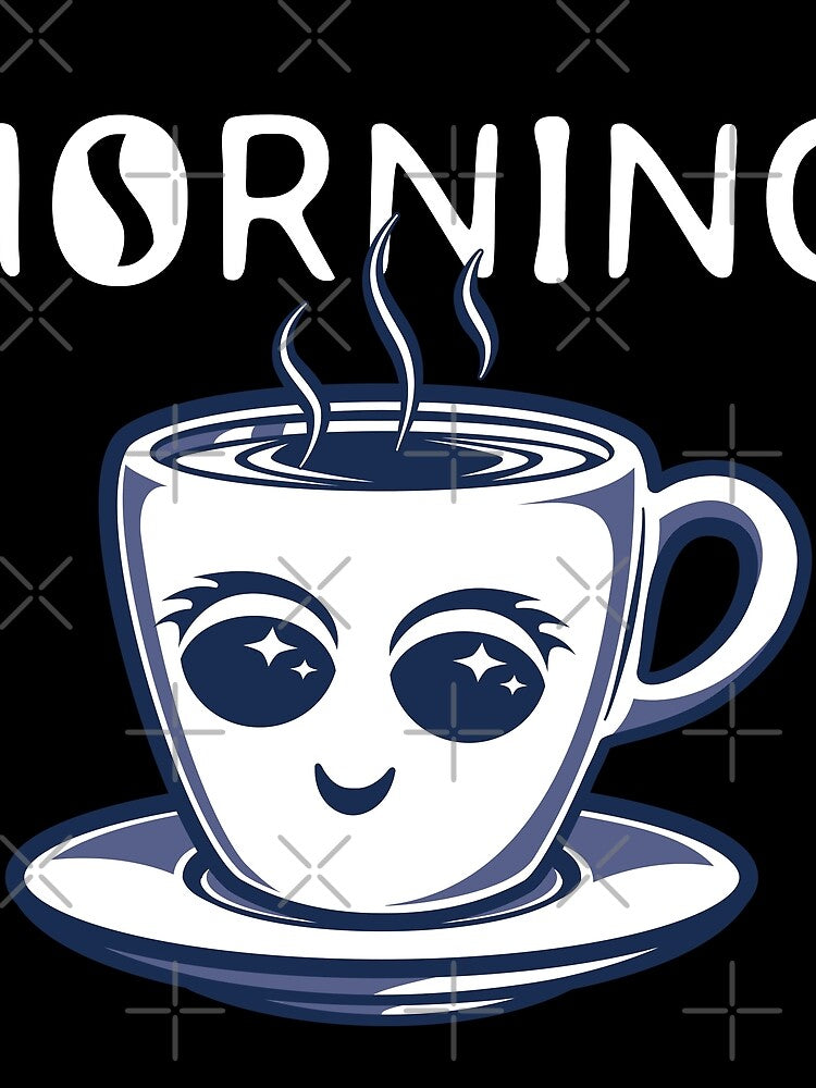 Morning Coffee (blue and white) by DKdesigns27
