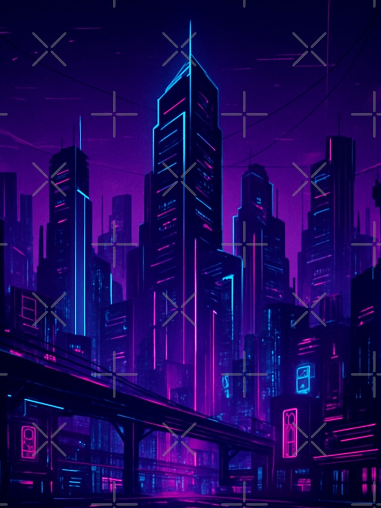 Cyberpunk Neon Cityscape by Metalist Zone