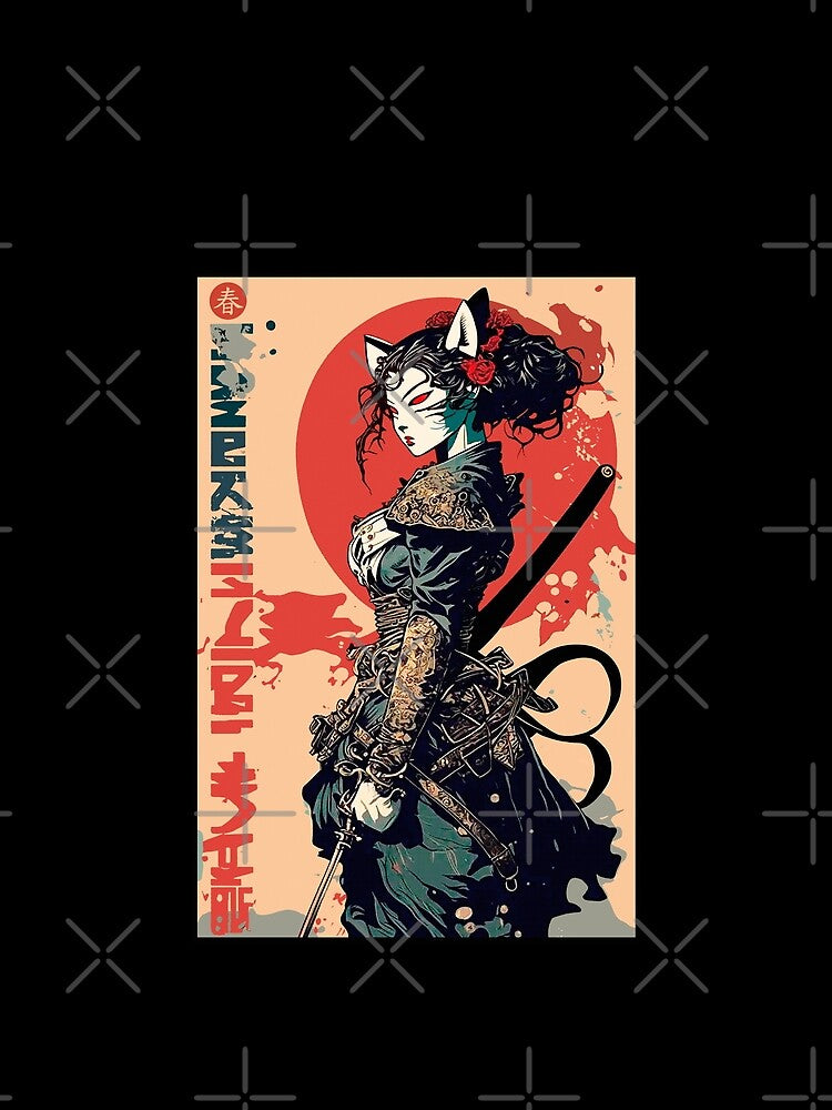 Samurai Japanese Warrior Girl Urban Fashion by OWLvision33