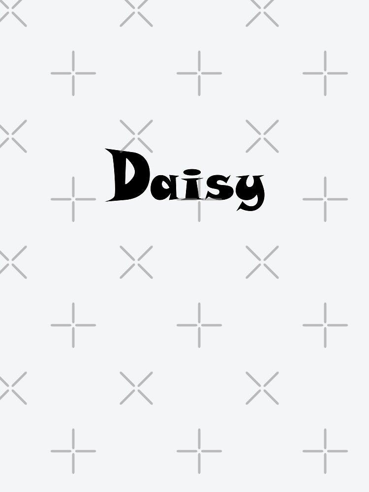 Daisy Name Design - Cute Font, Minimalist, with Black Lettering :) by Myriel-Myriel