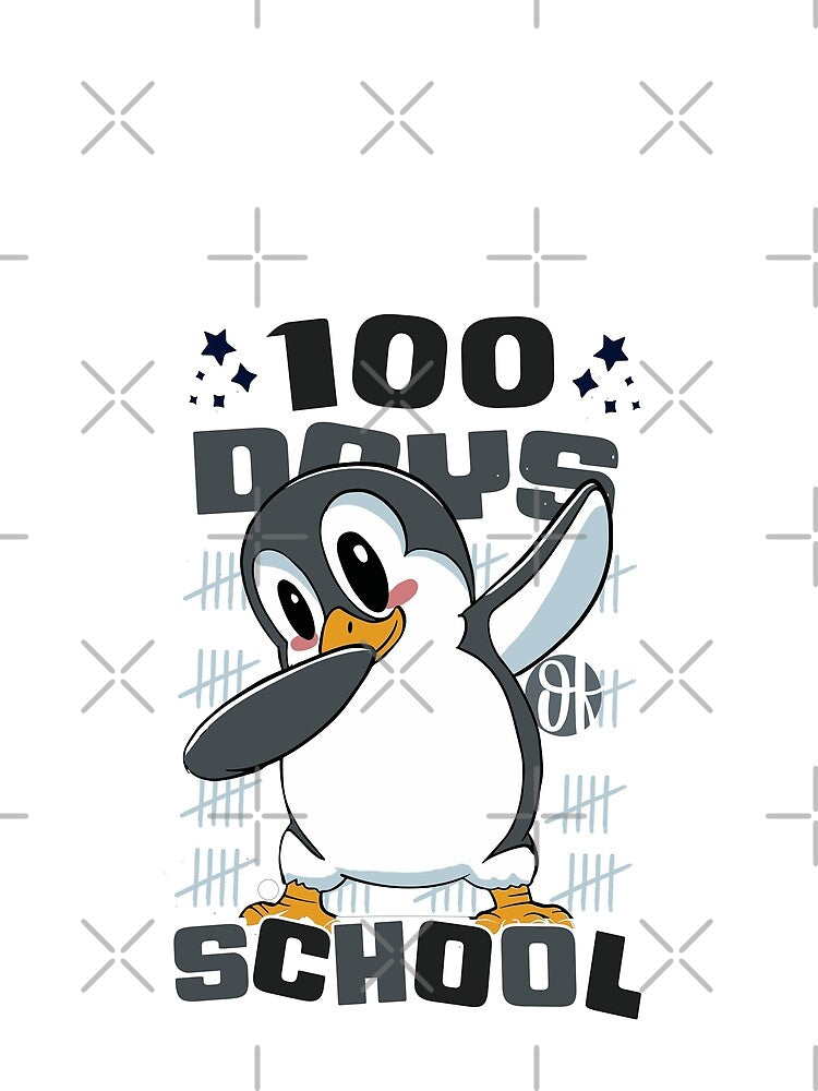 100 Days of school featuring a Dabbing Penguin #2 by XYDstore