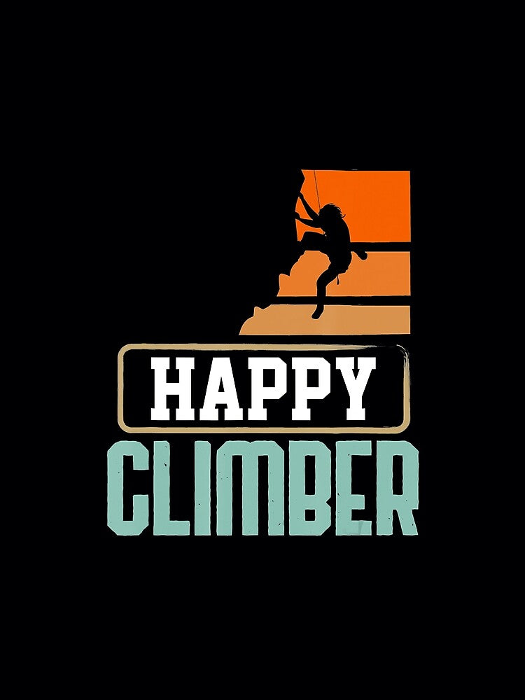 Rock Climbing Mountain Climber Happy Climber by Jutisi