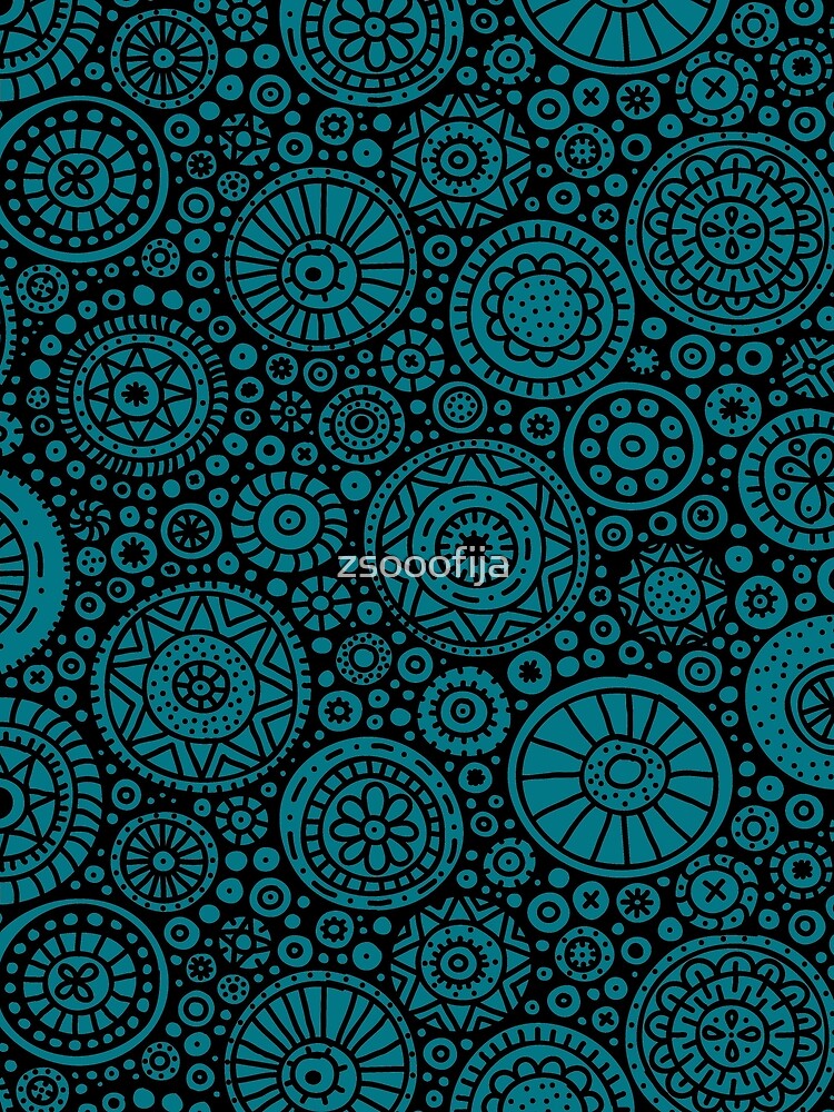 Circles doodles pattern by zsooofija