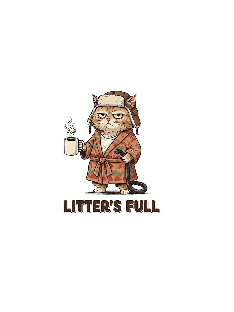 Funny Cat "Litter's Full" - Cousin Eddie Christmas Vacation Parody by Latikshop