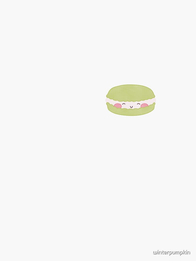 cute green pistachio macaron by winterpumpkin