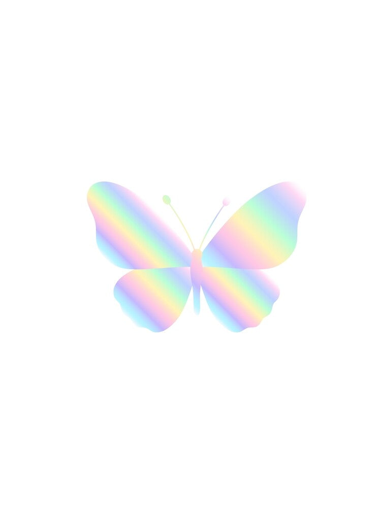 Pastel Aura Butterfly Gradient Y2K Soft Aesthetic by SolutionsArt