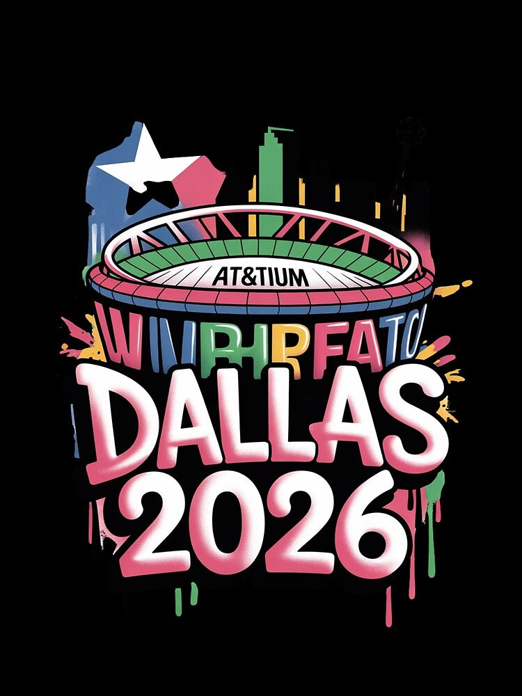 Dallas 2026 Texas Soccer Souvenir T-Shirt V3 by DarylWelsh2024