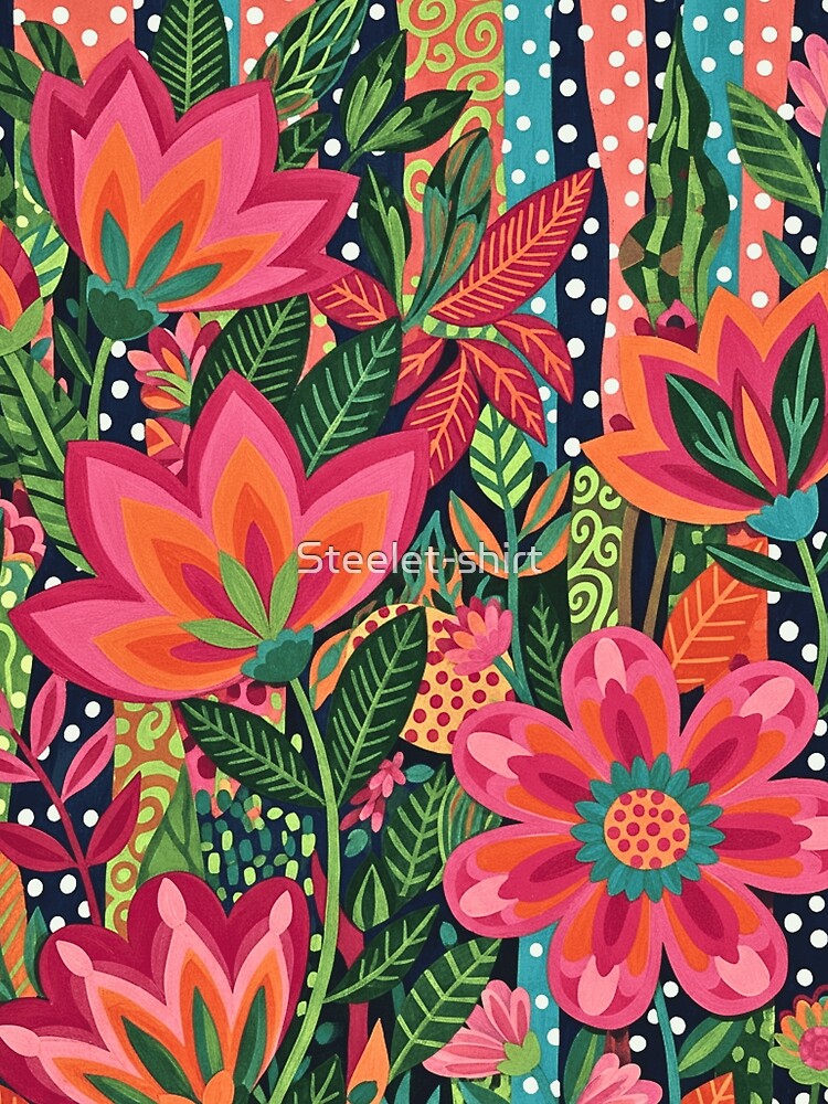 Maximalist Pop Art Garden by Steele-Art