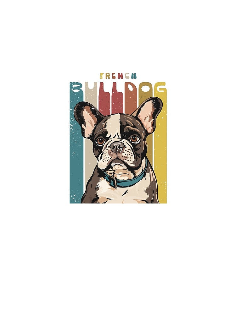 Retro Style French Bulldog Illustration by Hansani Nuwanmini Jayawickrama