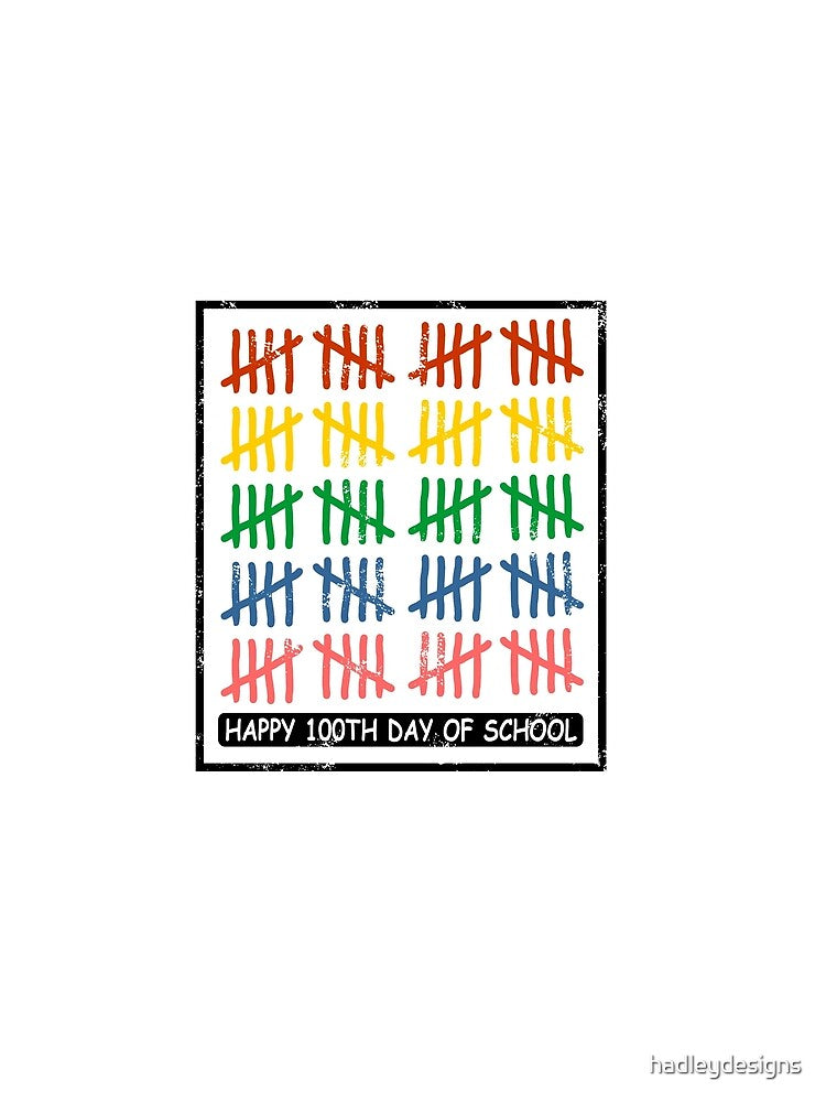 Happy 100th Day of School for Teacher Students Kids 1 by hadleydesigns