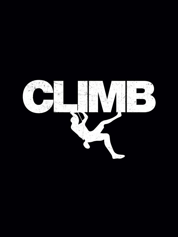 Distressed Climbing Climbers Rock Climbing Climber Mountain Bouldering Funny by Jutisi